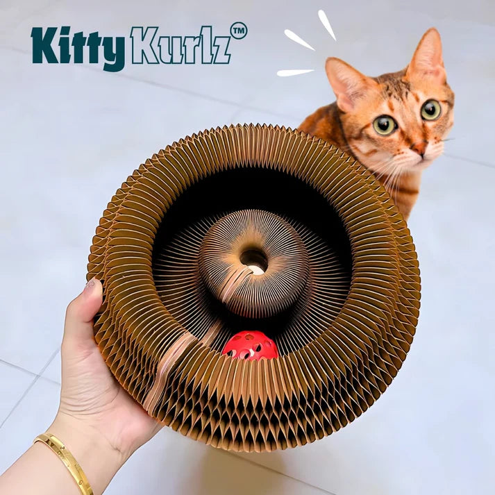 Kitty Kurlz™ – Rascador para Gatos resistente - Evita que arañen tus muebles