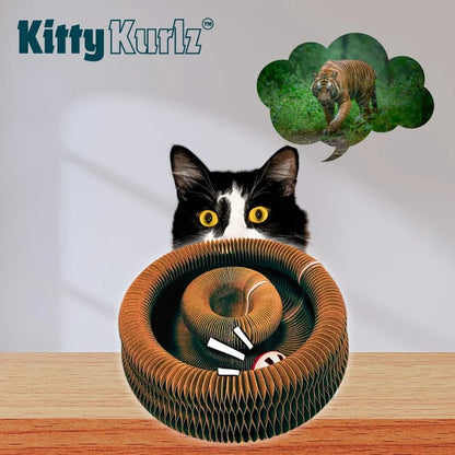 Kitty Kurlz™ – Rascador para Gatos resistente - Evita que arañen tus muebles